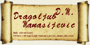 Dragoljub Manasijević vizit kartica